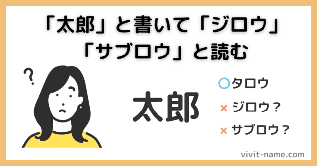 読み違いや書き違いがハッキリしない名前はNG