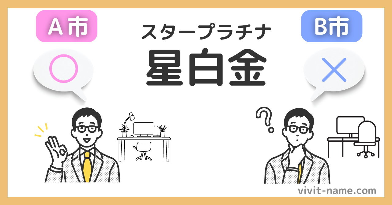 名前の受理に公平性を欠く