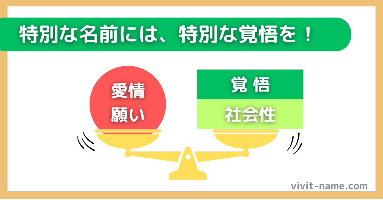 特別な名前には、特別な覚悟を！