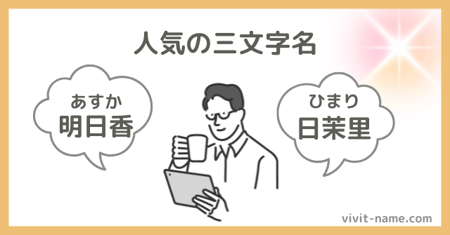 人気の三文字名