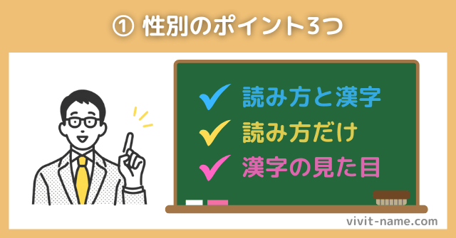 性別を間違われない命名のコツ